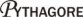 Logo pythagore noir sur fond blanc